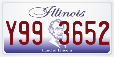IL license plate Y993652