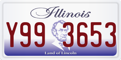 IL license plate Y993653