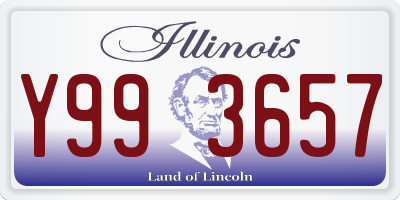 IL license plate Y993657