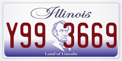 IL license plate Y993669