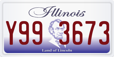 IL license plate Y993673