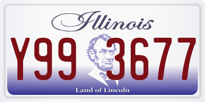 IL license plate Y993677