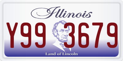 IL license plate Y993679