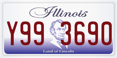 IL license plate Y993690