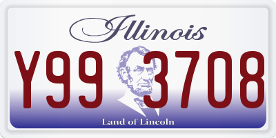 IL license plate Y993708