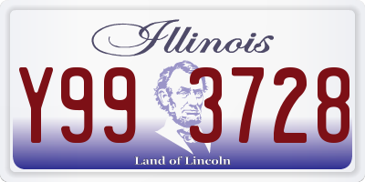 IL license plate Y993728