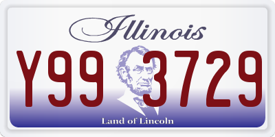 IL license plate Y993729