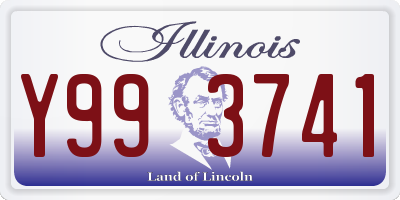 IL license plate Y993741