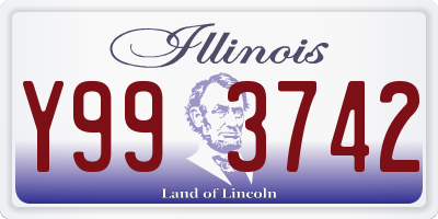 IL license plate Y993742
