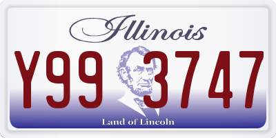 IL license plate Y993747