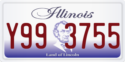 IL license plate Y993755