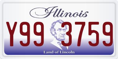 IL license plate Y993759