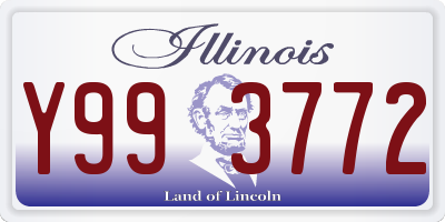 IL license plate Y993772