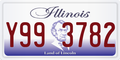 IL license plate Y993782