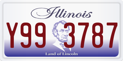 IL license plate Y993787