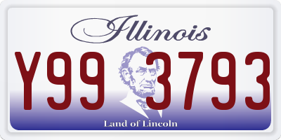 IL license plate Y993793