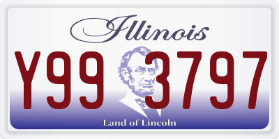 IL license plate Y993797