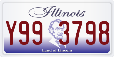 IL license plate Y993798