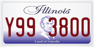 IL license plate Y993800