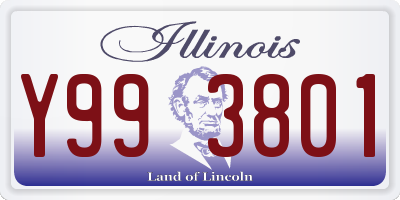 IL license plate Y993801