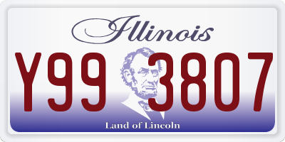 IL license plate Y993807