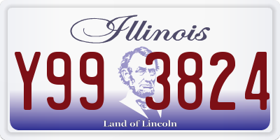 IL license plate Y993824