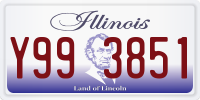 IL license plate Y993851