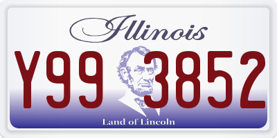 IL license plate Y993852