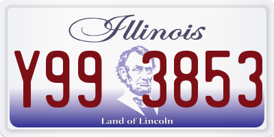 IL license plate Y993853