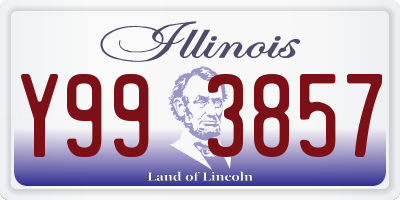 IL license plate Y993857