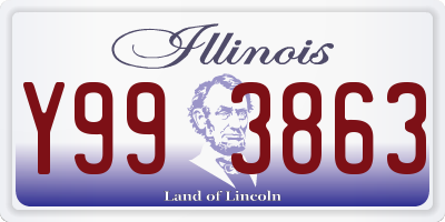 IL license plate Y993863