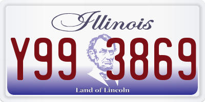 IL license plate Y993869