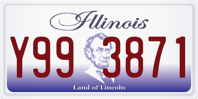 IL license plate Y993871