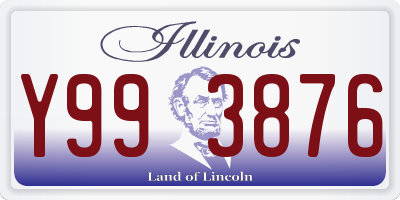 IL license plate Y993876
