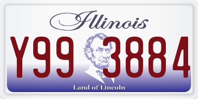 IL license plate Y993884