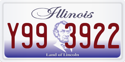 IL license plate Y993922