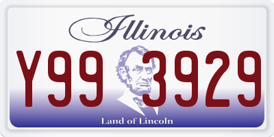 IL license plate Y993929