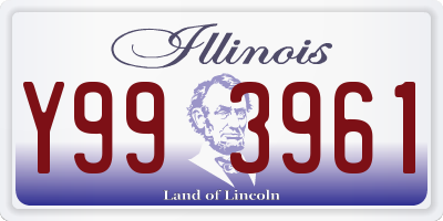 IL license plate Y993961