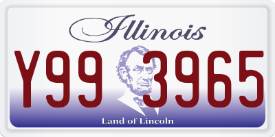 IL license plate Y993965