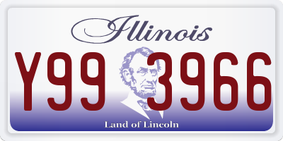 IL license plate Y993966
