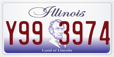 IL license plate Y993974