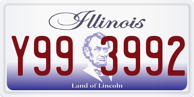 IL license plate Y993992