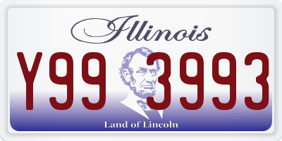 IL license plate Y993993