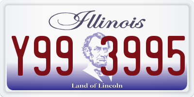 IL license plate Y993995