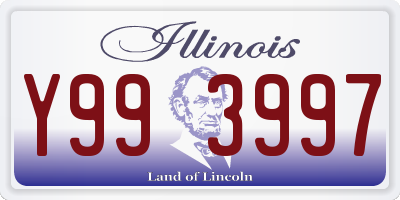 IL license plate Y993997