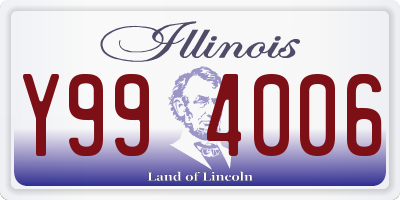 IL license plate Y994006