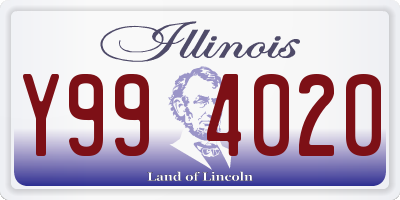 IL license plate Y994020