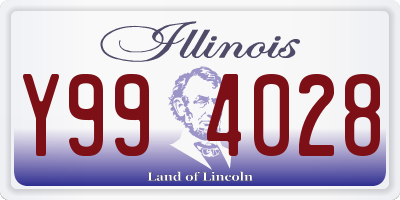 IL license plate Y994028