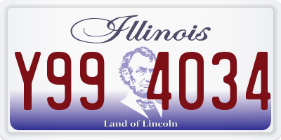 IL license plate Y994034