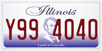 IL license plate Y994040